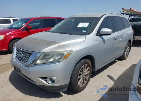 2015 Nissan Pathfinder Sv из США, поврежденный, VIN 5N1AR2MN4FC698515